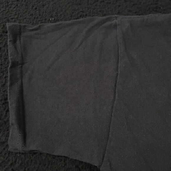 Delta Pro Weight Mens T-Shirt Black Size Medium Cotton Pullover Short Sleeve - Picture 10 of 12